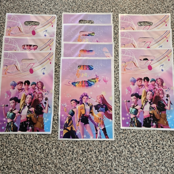 Other - K-Pop Demon Hunters Party Favor Bags With Stickers